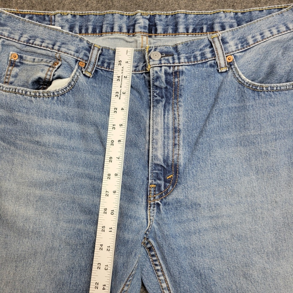 Levis 559 Jeans Mens 40x32 Blue Denim Faded Red Tab Straight Leg Streetwear - Picture 9 of 14